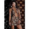 ������ � ����������� ������� HALTER MINI DRESS LEOPARD S 882401-LEOPARD-S