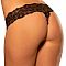 Черные кружевные трусики-танга