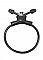 Черное утягивающее лассо Adjustable Cockring