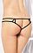 Трусики-стринг с цветком, доступом, двойными бретелями и открытой попкой