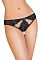 Черные кружевные трусики с ажурными вырезами