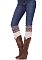 Вязаные чулки с кружевной каймой Leg Avenue
