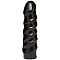 Черная насадка-фаллоимитатор - 15 см.