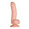 Телесный силиконовый фаллоимитатор PURRFECT SILICONE DELUXE DONG 7INCH - 18 см.
