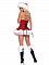 Очаровательный праздничный костюм Новогодняя кокетка - Le Frivole Costumes, S/M, Красно-белый