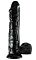 Чёрный фаллоимитатор-гигант 12 Mega Dildo -32,4 см.