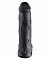 Чёрный фаллоимитатор-гигант 12 Cock with Balls - 30,5 см.