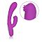 Фиолетовый перезаряжаемый вибромассажер Embrace Massaging G-Tickler