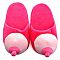 Розовые тапочки с грудью