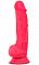 Красный фаллоимитатор на присоске Hypnotize - 19 см.
