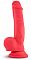 Красный фаллоимитатор на присоске Shimmy - 22 см.
