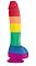 Радужный фаллоимитатор Pride Edition 8 Dildo - 25,4 см.