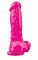 Розовый фаллоимитатор Pleasures Thick 5 Dildo - 18,3 см.