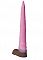 Розовый фаллоимитатор Олень - 34 см.