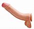 Изогнутый фаллоимитатор-гигант Toms Cock 12 Inch Suction Cup Dildo - 33 см.