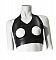 Топ из датекса с вырезами для груди Datex Top with Cut-out Breasts