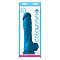 Голубой фаллоимитатор на присоске ColourSoft 8 Soft Dildo - 23,5 см.