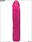 Ярко-розовый гелевый фаллоимитатор - 24 см.