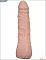 Телесный фаллоимитатор из ультраскин - 16 см.