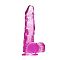 Фиолетовый фаллоимитатор QUARTZ VIOLET 8INCH PVC DONG - 20 см.