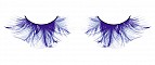 Ресницы голубые перья