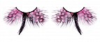 Ресницы розовые перья