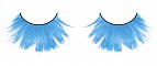 Ресницы светло-голубые перья