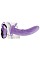 Страпон универсальный Hollow Strap-On 8 полый с вибрацией фиолетовый