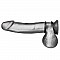 Набор из двух черных силиконовых колец разного диаметра SILICONE COCK RING SET BLM4005-BLK