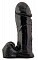 Фаллоимитатор черный 20,3 см