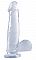 Гелевый фаллоимитатор Basix, 19 см, Прозрачный