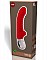 Красный вибратор Tiger с рёбрышками