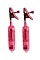 Зажимы на соски One Touch Micro Vibro Clamps с вибрирующими подвесками розовые