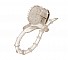 Лассо со стимулятором клитора Vibrating Cinch Ring - Clear
