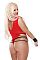 Тедди Red Hot Teddy Set Queen size со стрингами, манжетами и воротничком