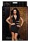 Мини платье с боковой шнуровкой HALTER MINI DRESS BLACK M 882409-BLACK-M