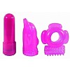    Sky-High Vibrating Couples Set Pink
