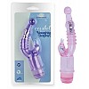 Розовый вибратор с клиторальным стимулятором Crystal Naughty Dolphin Розовый вибратор с клиторальным стимулятором Crystal Naughty Dolphin