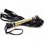 <strong>Чёрная плетка из натуральной кожи с золотистой отделкой рукояти</strong> <br />
Плетка изготовлена из кожи, является одной из наиболее популярных секс-игрушек. <div class="charTableblock"><div><span>Материал</span>: кожа</div><div><span>Производитель</span>: БДСМ арсенал, Россия</div></div> Чёрная плетка из натуральной кожи с золотистой отделкой рукояти
Плетка изготовлена из кожи, является одной из наиболее популярных секс-игрушек.