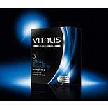 <strong>Презервативы VITALIS premium №3 delay cooling с охлаждающим эффектом - 3 шт.</strong> <br />
Презерватив из натурального каучукового латекса, с охлаждающей смазкой и накопителем. <div class="charTableblock"><div><span>Производитель</span>: Vitalis, Германия</div><div><span>Количество</span>: 3</div><div><span>Особенности</span>: пролонгирующие</div></div> Презервативы VITALIS premium №3 delay cooling с охлаждающим эффектом - 3 шт.
Презерватив из натурального каучукового латекса, с охлаждающей смазкой и накопителем.