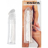 <strong>Насадка-удлинитель из прозрачного силикона - прирост длины на 8 см!!!</strong> <br />
Комфортная насадка-удлинитель полового члена из прозрачного силикона. Прирост длины на 8 см. Партнерша будет приятно удивлена столь внушительным Размерам. Способствует нежному массажу шейки матки и продлению интимной близости. Для дополнительной стимуляции вагинальной зоны поверхность насадки покрыта нежными пупырышками. Может использоваться как многоразовый презерватив, не только для удлинения полового члена, но и для удлинения вибратора или фаллоимитатора. <div class="charTableblock"><div><span>Материал</span>: силикон</div><div><span>Диаметр, см</span>: 3.50</div><div><span>Диаметр, см</span>: 3</div><div><span>Производитель</span>: Seven Creations, Китай</div></div> Насадка-удлинитель из прозрачного силикона - прирост длины на 8 см!!!
Комфортная насадка-удлинитель полового члена из прозрачного силикона. Прирост длины на 8 см. Партнерша будет приятно удивлена столь внушительным Размерам. Способствует нежному массажу шейки матки и продлению интимной близости. Для дополнительной стимуляции вагинальной зоны поверхность насадки покрыта нежными пупырышками. Может использоваться как многоразовый презерватив, не только для удлинения полового члена, но и для удлинения вибратора или фаллоимитатора.