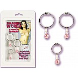 <strong>Клипсы на грудь с розовыми шариками</strong> <br />
Клипсы-колечки с украшением на соски и клипса в пупок с розовыми шариками <div class="charTableblock"> </div> Клипсы на грудь с розовыми шариками
Клипсы-колечки с украшением на соски и клипса в пупок с розовыми шариками