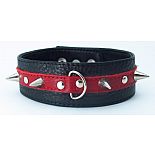 <strong>Чёрно-красный ошейник из кожи с шипами </strong> <br />
Ошейник черного цвета, выполнен из высококачественной кожи. <div class="charTableblock"><div><span>Материал</span>: кожа</div><div><span>Цвет</span>: черный</div><div><span>Производитель</span>: БДСМ арсенал, Россия</div></div> Чёрно-красный ошейник из кожи с шипами
Ошейник черного цвета, выполнен из высококачественной кожи.