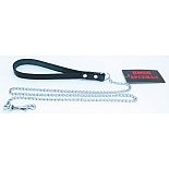 <strong>Металлический поводок с кожаной ручкой</strong> <br />
Поводок изготовлен из натуральной кожи. <div class="charTableblock"><div><span>Материал</span>: металл</div><div><span>Цвет</span>: черный</div><div><span>Производитель</span>: БДСМ арсенал, Россия</div></div> Металлический поводок с кожаной ручкой
Поводок изготовлен из натуральной кожи.