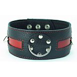 <strong>Чёрный кожаный ошейник с красной полосой и кольцами</strong> <br />
Чёрный кожаный ошейник с красной полосой и кольцами <div class="charTableblock"><div><span>Материал</span>: кожа</div><div><span>Цвет</span>: черный</div><div><span>Производитель</span>: БДСМ арсенал, Россия</div></div> Чёрный кожаный ошейник с красной полосой и кольцами
Чёрный кожаный ошейник с красной полосой и кольцами