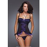 <strong>Приталенная грация с трусиками-стрингами</strong> <br />
Приталенная эротичная грация на тонких регулируемых бретелях. <div class="charTableblock"><div><span>Размер</span>: M (44-46)</div><div><span>Цвет</span>: другой</div><div><span>Производитель</span>: Coquette, Канада</div><div><span>В наличии</span>: M, фиолетовый</div></div> Приталенная грация с трусиками-стрингами
Приталенная эротичная грация на тонких регулируемых бретелях.