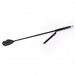 <strong>Чёрный стек со шлепком-ладошкой - 70 см.</strong> <br />
Cntr черного цвета, состоит из деревянной рукояти и хлыста из гибкой полимерной основы, оплетённых натуральной кожей. <div class="charTableblock"><div><span>Материал</span>: кожа</div><div><span>Производитель</span>: Sitabella, Россия</div><div><span>Длина, см</span>: 70.00</div></div> Чёрный стек со шлепком-ладошкой - 70 см.
Cntr черного цвета, состоит из деревянной рукояти и хлыста из гибкой полимерной основы, оплетённых натуральной кожей.