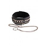 <strong>Чёрный ошейник с цепочками и поводком</strong> <br />
Изготовлен из натуральной кожи с велюровой подкладкой. <div class="charTableblock"><div><span>Материал</span>: кожа</div><div><span>Цвет</span>: черный</div><div><span>Производитель</span>: Sitabella, Россия</div></div> Чёрный ошейник с цепочками и поводком
Изготовлен из натуральной кожи с велюровой подкладкой.