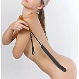 <strong>Чёрный стек с длинным шлепком - 70 см.</strong> <br />
Стек состоит из деревянной рукояти и хлыста из гибкой полимерной основы, оплетённой натуральной кожей черного цвета. <div class="charTableblock"><div><span>Материал</span>: кожа</div><div><span>Производитель</span>: Sitabella, Россия</div><div><span>Длина, см</span>: 70.00</div></div> Чёрный стек с длинным шлепком - 70 см.
Стек состоит из деревянной рукояти и хлыста из гибкой полимерной основы, оплетённой натуральной кожей черного цвета.