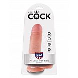 <strong>Фаллоимитатор с мошонкой 7" COCK WITH BALLS на присоске телесный</strong> <br />
Фаллоимитатор с мошонкой 7" COCK WITH BALLS на присоске из коллекции KING COCK выполненный из высококачественного материала PVC - поливинилхлорид, без добавления стабилизатора - кадмия, который оказывает негативное воздействие на репродуктивную функцию. <div class="charTableblock"><div><span>Длина, см</span>: 17.8</div><div><span>Диаметр, см</span>: 4.6</div><div><span>Материал</span>: ПВХ (PVC)</div><div><span>Цвет</span>: телесный</div><div><span>Особенности</span>: на присоске; с мошонкой</div><div><span>Длина, см</span>: 17-20</div><div><span>Диаметр, см</span>: 4</div></div> Фаллоимитатор с мошонкой 7" COCK WITH BALLS на присоске телесный 
Фаллоимитатор с мошонкой 7" COCK WITH BALLS на присоске из коллекции KING COCK выполненный из высококачественного материала PVC - поливинилхлорид, без добавления стабилизатора - кадмия, который оказывает негативное воздействие на репродуктивную функцию.